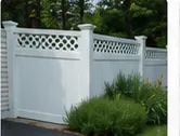 White Vinyl Fence