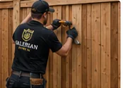 Wood fence repair and maintenance project